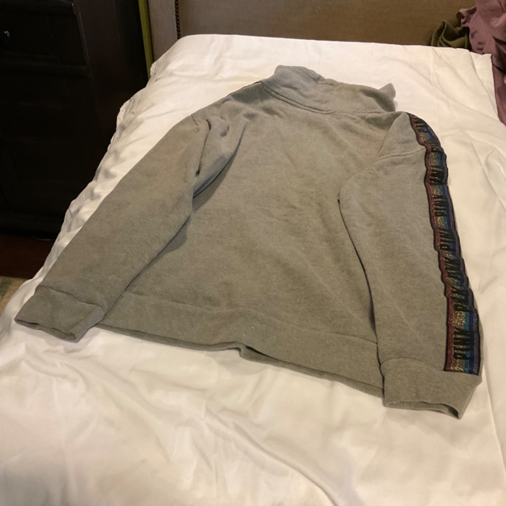 Pink Mock Turtleneck Hoodie-Medium - Picture 5 of 6